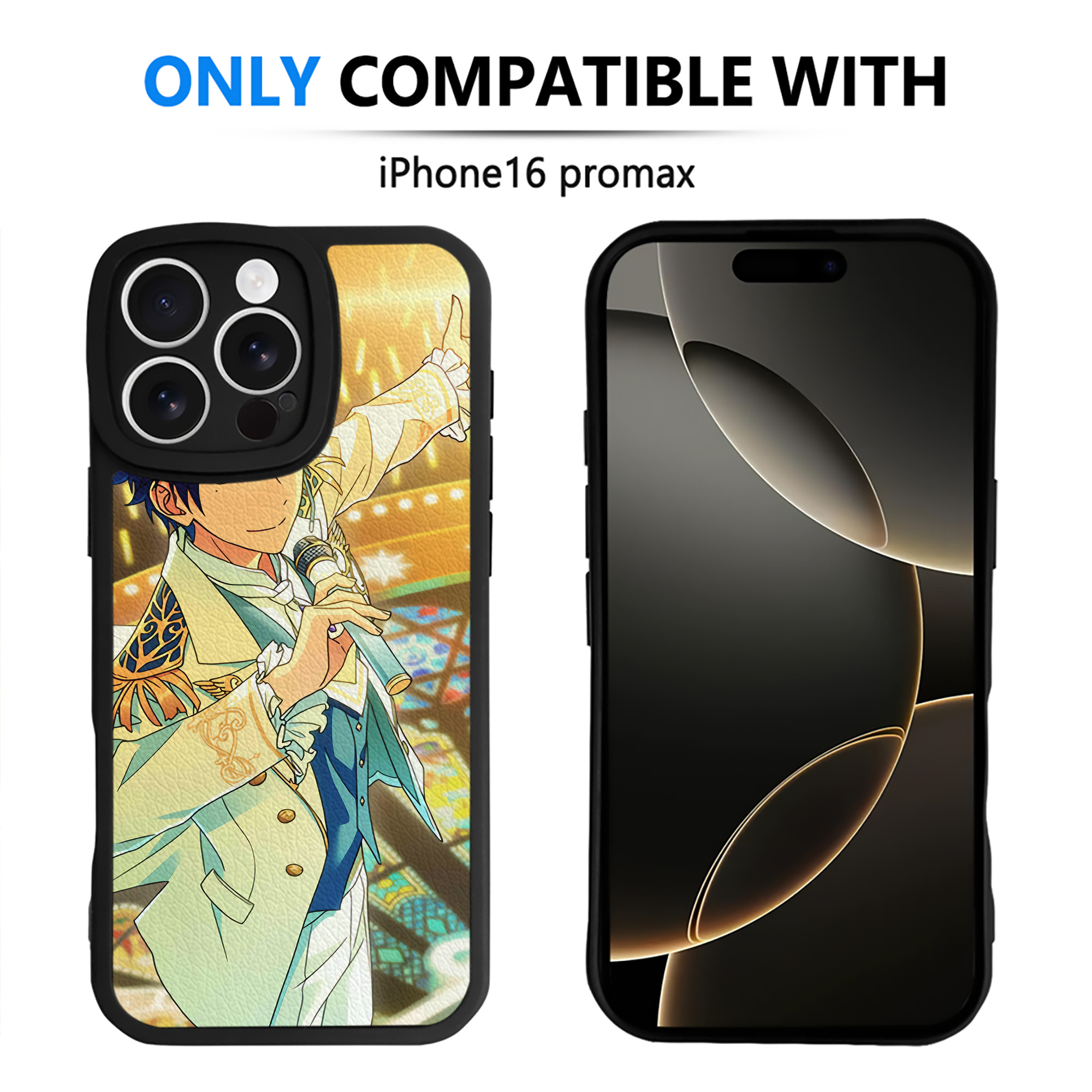 （画像用） あんさんぶるスターズ! Ensemble Stars 【iPhone 16シリーズ対応】シリコンスマホケース（レザー調） 材質：シリコン